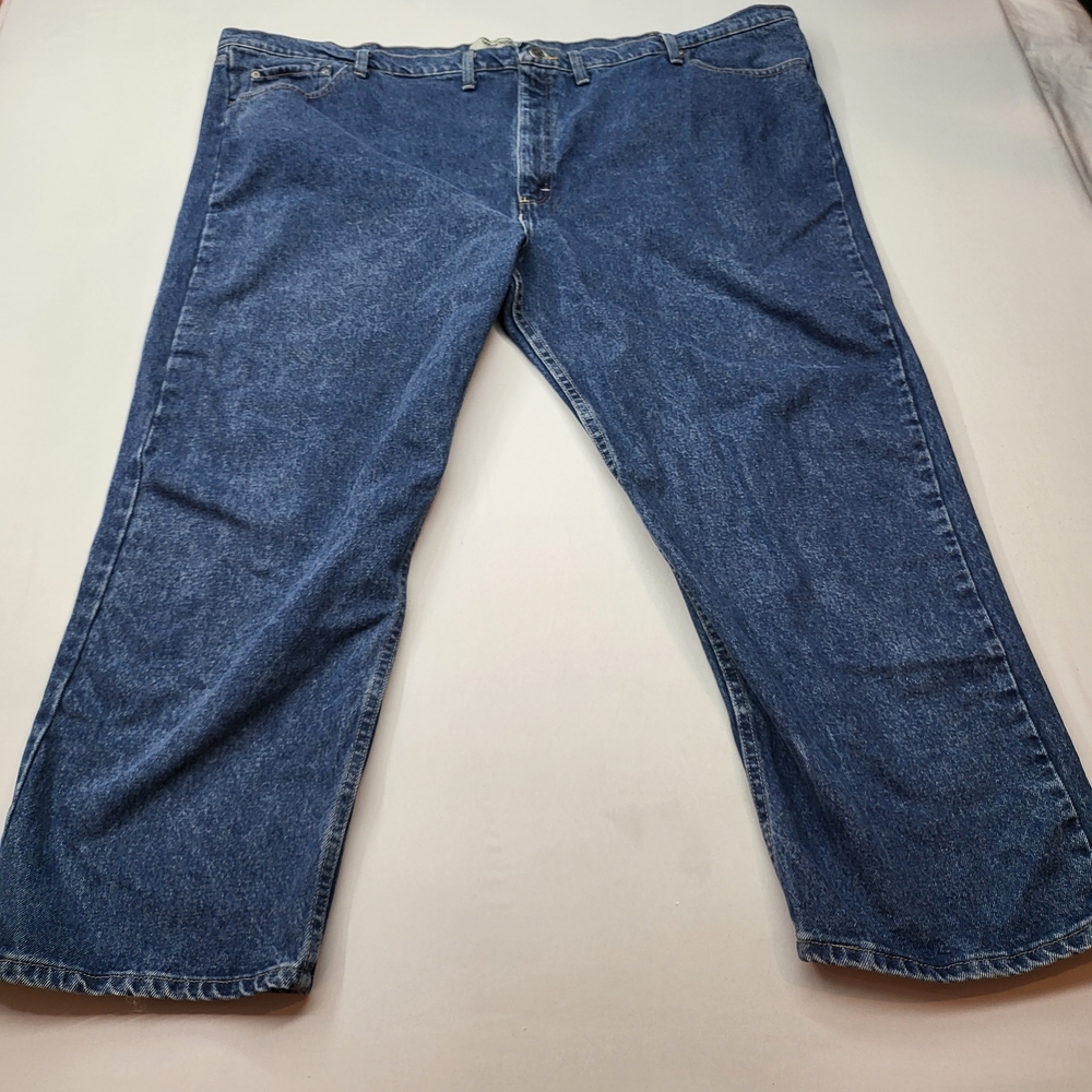 Wrangler Men's Dark Blue Straight-Leg Jeans